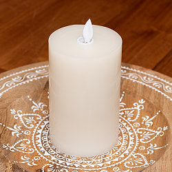 【5個セット】本物のロウで作られた　ゆらめく灯火 ロウソク風LEDキャンドルライト レインボー〔7.5cm×12.5cm〕 - サブ5