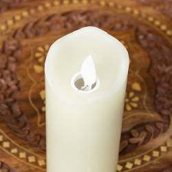 【20個セット】本物のロウで作られた　ゆらめく灯火 ロウソク風LEDキャンドルライト レインボー〔5cm×12.5cm〕 - サブ3