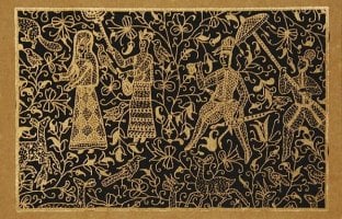 インドのメッセージカードセット - SUJANI