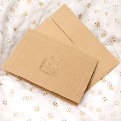 インドのメッセージカードセット - YUGMA[ブラウン]の商品写真