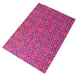 インド伝統のラッピング用紙 - 赤紫(5枚セット)