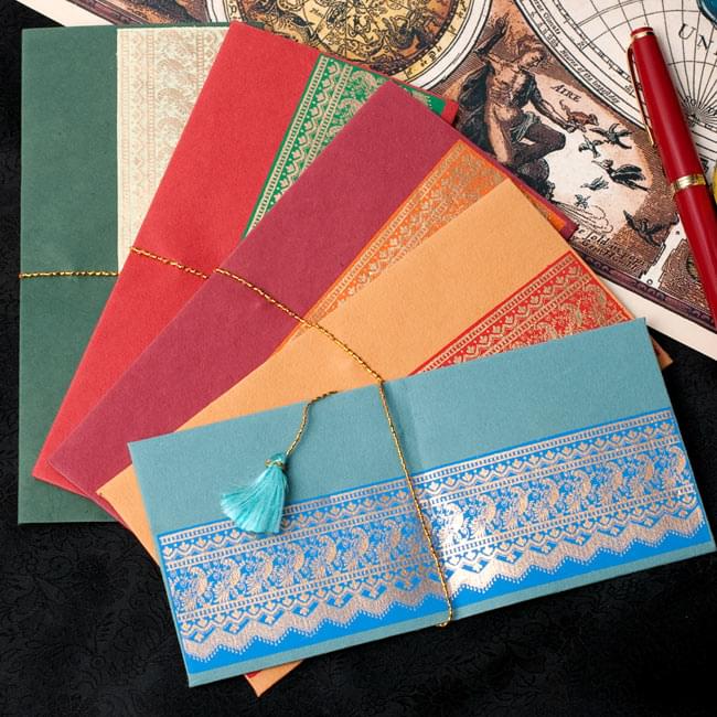 インドの封筒 MAYUR / チマンラール Chimanlals 便箋 レターセット メッセージカード エスニック アジア 雑貨