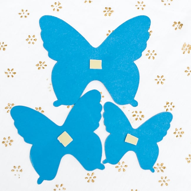 【全13色】インドのギフトタグ - BUTTERFLY 2 - 裏面はシンプルです!