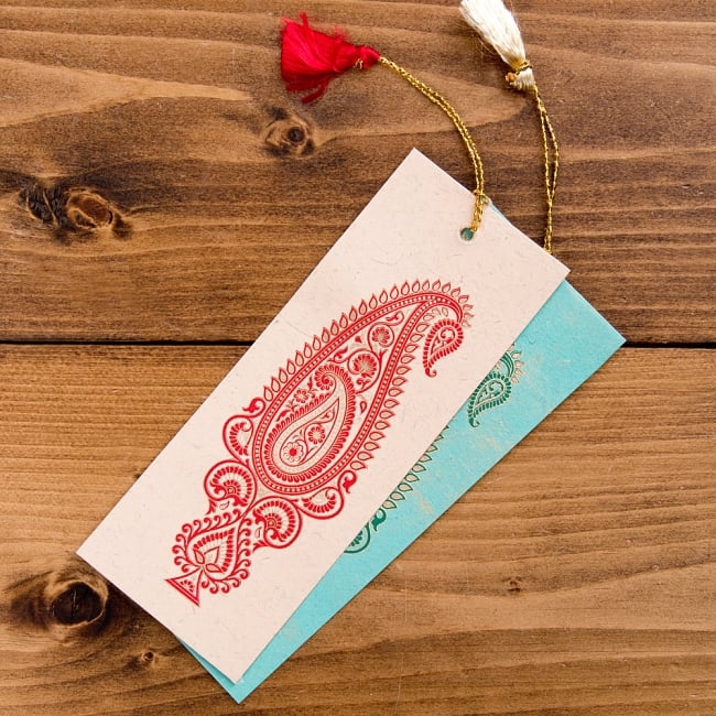 インドのしおり - BOOKMARK 【色アソート】 6 - 組み合わせ例