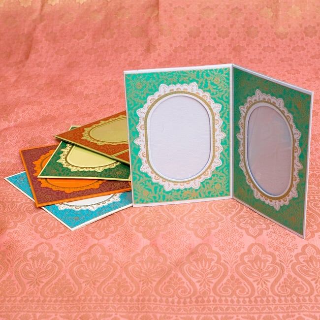 インドのフォトフレーム・ダブル【Chimanlals】 5 - 選択項目からお好きなお色をお選び頂けます!