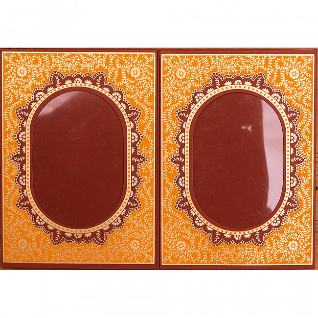 インドのフォトフレーム・ダブル【Chimanlals】 7 - F:ブラウン