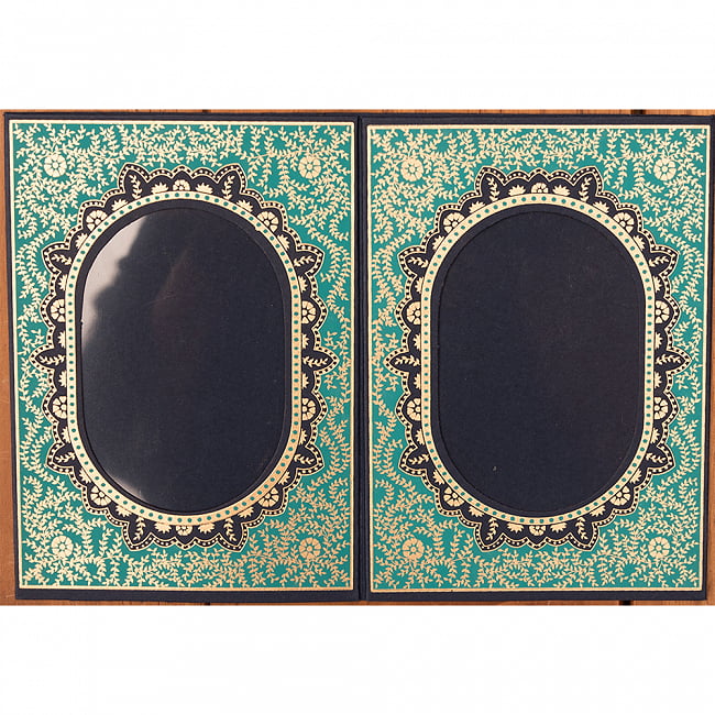 インドのフォトフレーム・ダブル【Chimanlals】 9 - H:ネイビー