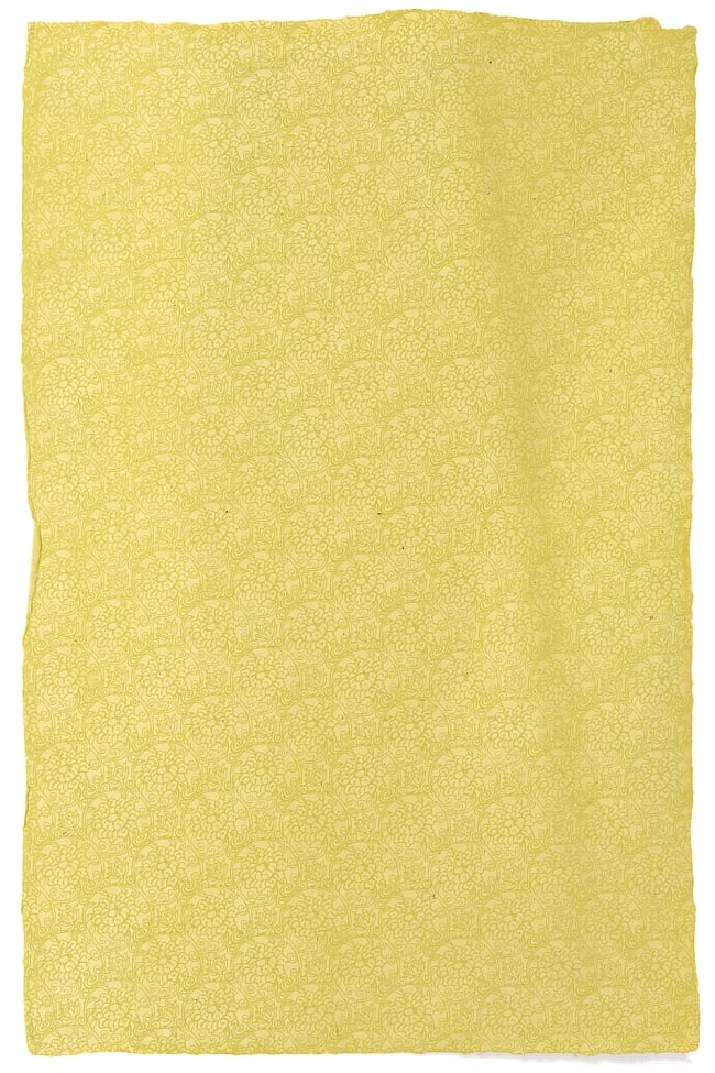 【75cmx50cm】ロクタ紙のラッピングペーパー3枚セット -黄緑色・花柄の写真1枚目です。商品の全体図ですラッピング,ギフト,ロクタ紙,手作り,紙,