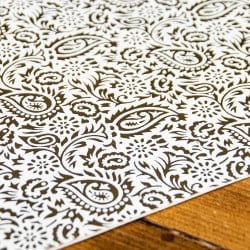 【アソート】インドの箔押しペーパーフォルダー - A4サイズ - サブ2