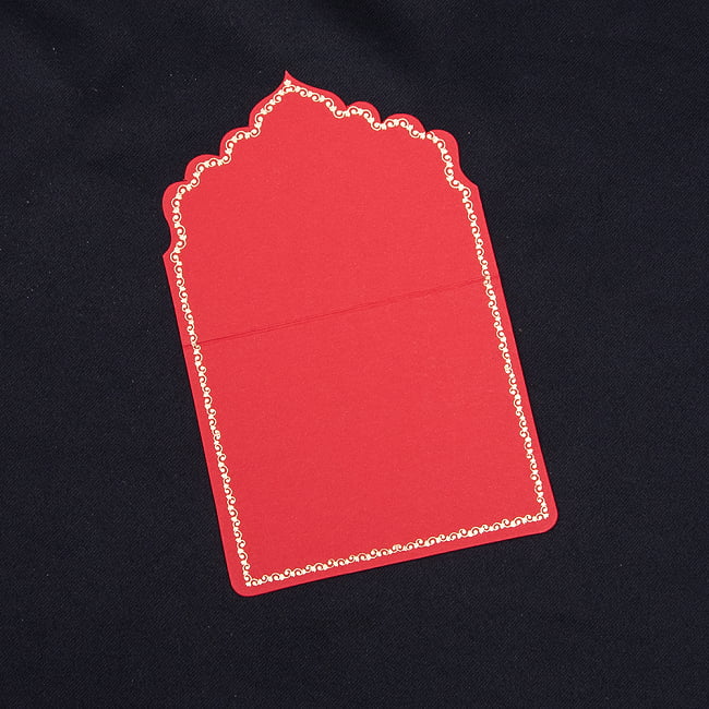 インドのメッセージカードセット -MISC STATIONERY- 4 - メッセージカードを開いてみました。中はシンプルな記入スペースになっています。