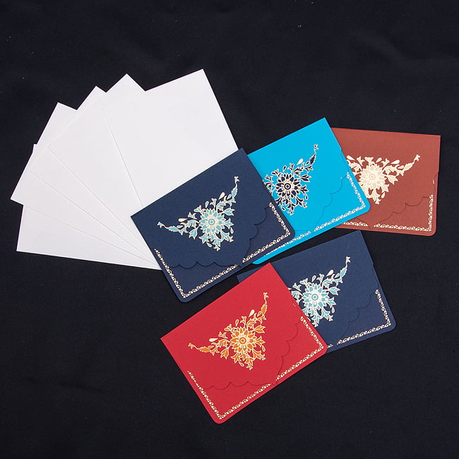 インドのメッセージカードセット -MISC STATIONERY-の写真メッセージカード,Chimanlals,チマンラール,レターセット,便箋,手紙,レター,紙,メッセージ