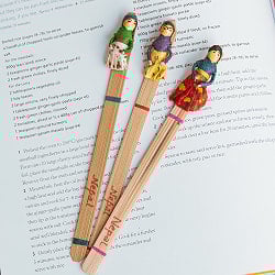 ネパールの手づくりしおり - 伝統衣装 - サブ2