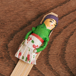 ネパールの手づくりしおり - 伝統衣装 - サブ5