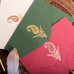 チマンラールの書類ファイル - B5くらいのサイズ【ペイズリー】 - サブ4