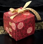 インドのラッピングボックス - ribbon box【色アソート】の商品写真