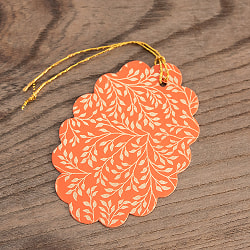 インドのギフトタグセットNo.8 - 葉っぱ - サブ2