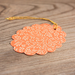 インドのギフトタグセットNo.8 - 葉っぱ - サブ3