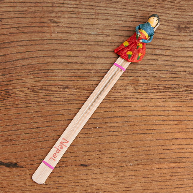 【10個セット】ネパールの手づくりしおり - 伝統衣装 8 - 全体を見てみました。