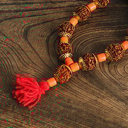 金色の菩提樹の数珠 - 大粒 全長80cm程度 - サブ3