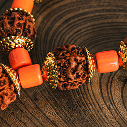 金色の菩提樹の数珠 - 大粒 全長80cm程度 - サブ4