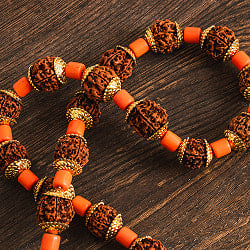 金色の菩提樹の数珠 - 大粒 全長80cm程度 - サブ5