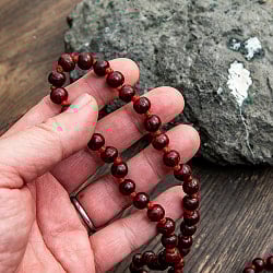 インドの数珠 - 赤色檀 - サブ5