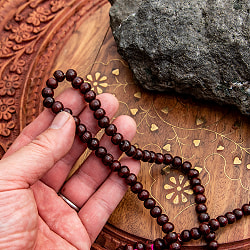 インドの数珠 - 紫光白檀 - サブ5