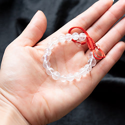 インドの数珠ブレスレット - クリスタルクォーツ - サブ5