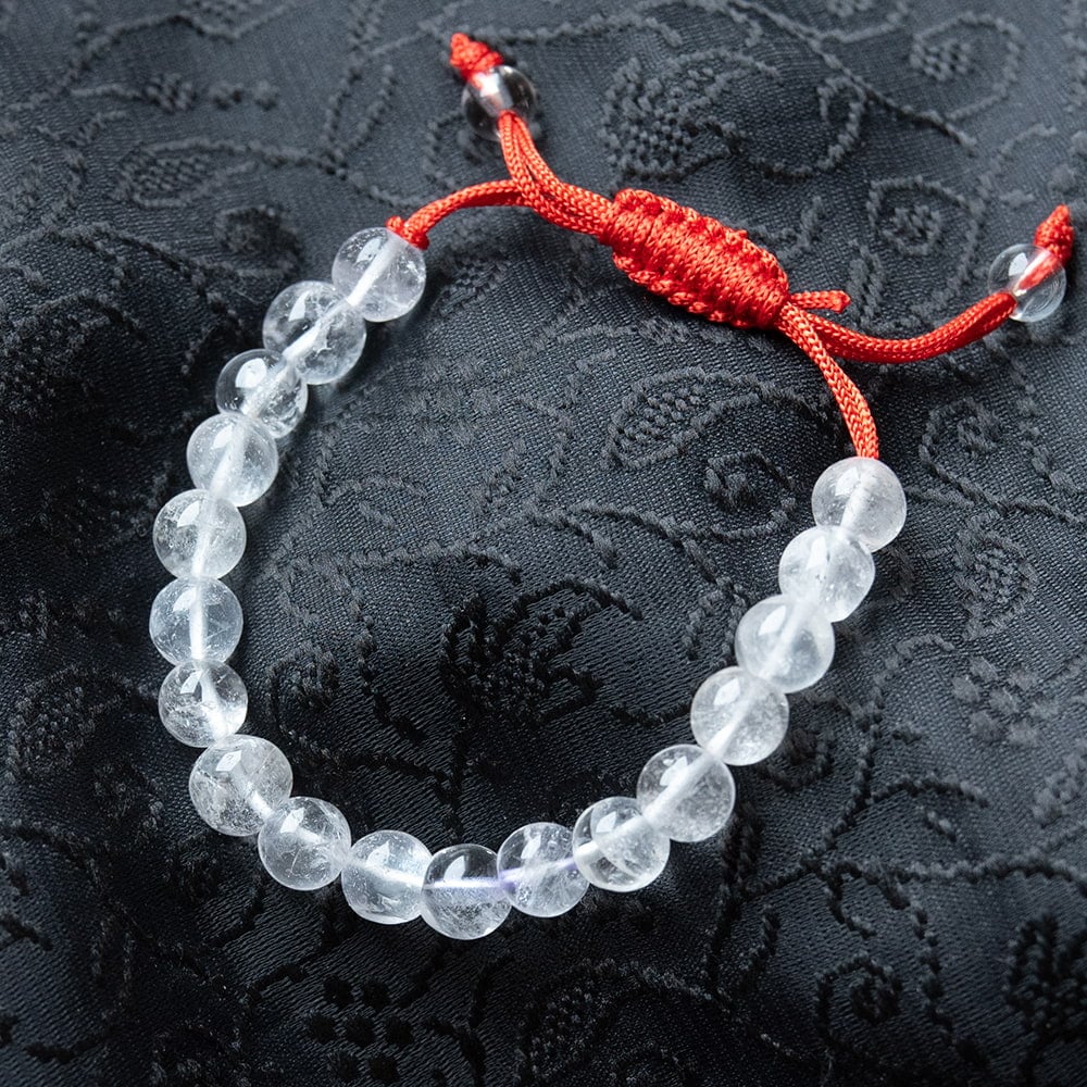 22周年!!総決算SALE]インドの数珠ブレスレット クリスタルクォーツ の通販