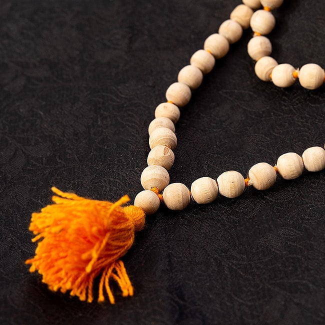 インドの数珠 - トゥルシー - 約50cm 3 - 拡大写真になります。