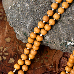 インドの数珠 - 白白檀 8mm珠全長：約96cm - サブ3