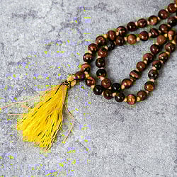 インドの数珠 - タイガーアイ 6mm珠 全長約76cm - サブ2