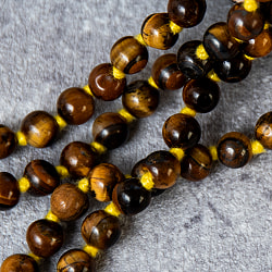 インドの数珠 - タイガーアイ 6mm珠 全長約76cm - サブ5