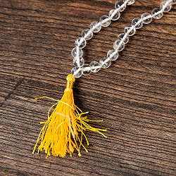 インドの数珠 108珠 - 天然 水晶 6mm 全長約72cm - サブ3