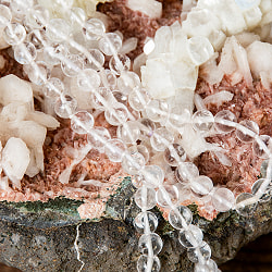 インドの数珠 108珠 - 天然 水晶 6mm 全長約72cm - サブ5