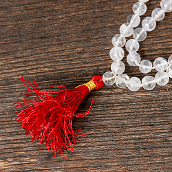 インドの数珠 108珠 - 天然水晶 8mm 全長約92cm - サブ2