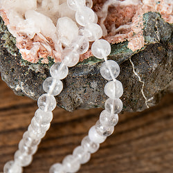 インドの数珠 108珠 - 天然水晶 8mm 全長約92cm - サブ4