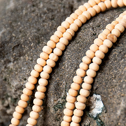 インドの数珠 - 白木 4mm珠 全長約56cm - サブ3