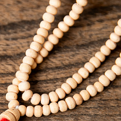 インドの数珠 - 白木 4mm珠 全長約56cm - サブ5
