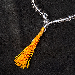 インドの数珠 108珠 - 天然水晶 クリスタル - 約30cm  - サブ3