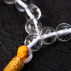 インドの数珠 108珠 - 天然水晶 クリスタル - 約30cm  - サブ4