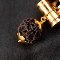 インドの数珠 ネックレス- ルドラクシャ - サブ4