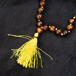 インドの数珠 - タイガーアイ - 約50cm  - サブ3