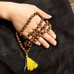 インドの数珠 - タイガーアイ - 約50cm  - サブ5