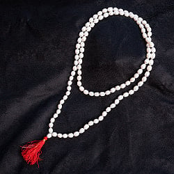 【鑑定書付】インドの数珠 - 108個のサークルパール - 約57cm の商品写真