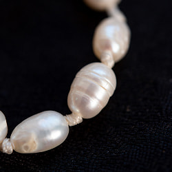 【鑑定書付】インドの数珠 - 108個のサークルパール - 約45cm  - サブ3