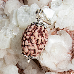 【3面】鑑定書付き 聖なる菩提樹 ルドラクシャのペンダントトップ - サブ2