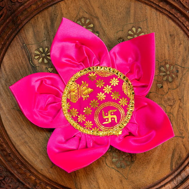 蓮の花のアーサン 神様の敷物 20cm 5 - ピンク