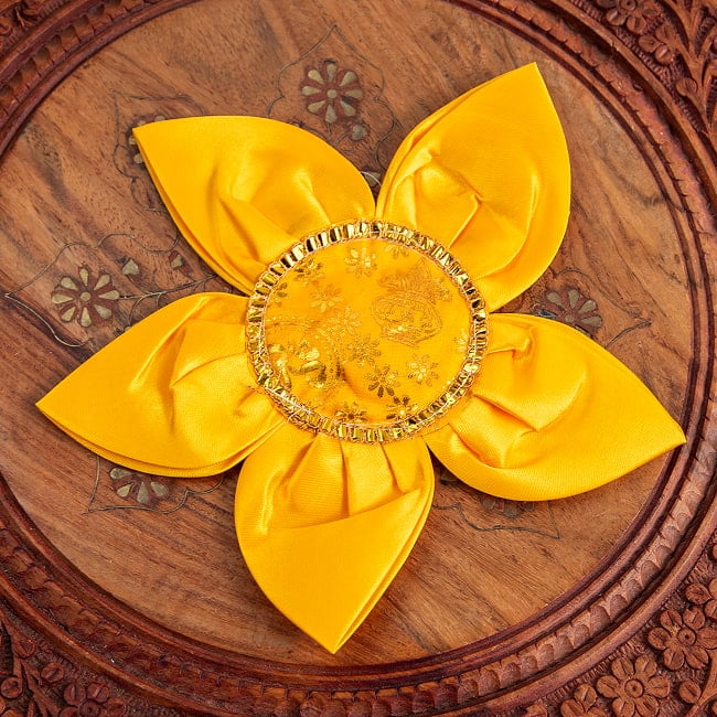 蓮の花のアーサン 神様の敷物 20cm 6 - 黄色