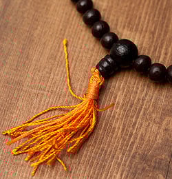 ネパールの数珠 - 木製(黒)  108珠 - サブ3